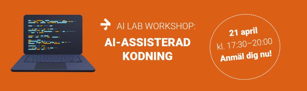 Laptop and text AI-assisterad kodning