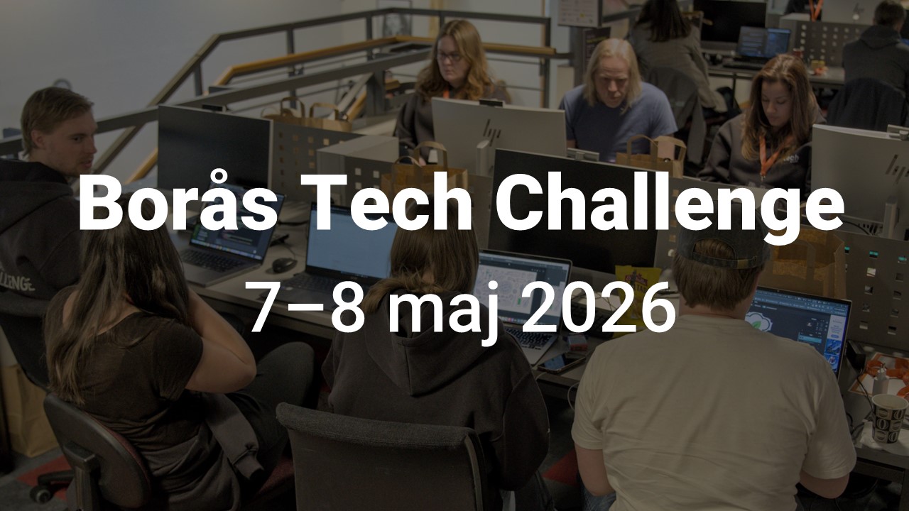 Fokuserade personer vid datorer under hackathon